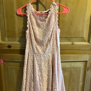 city studio light pink laced dress